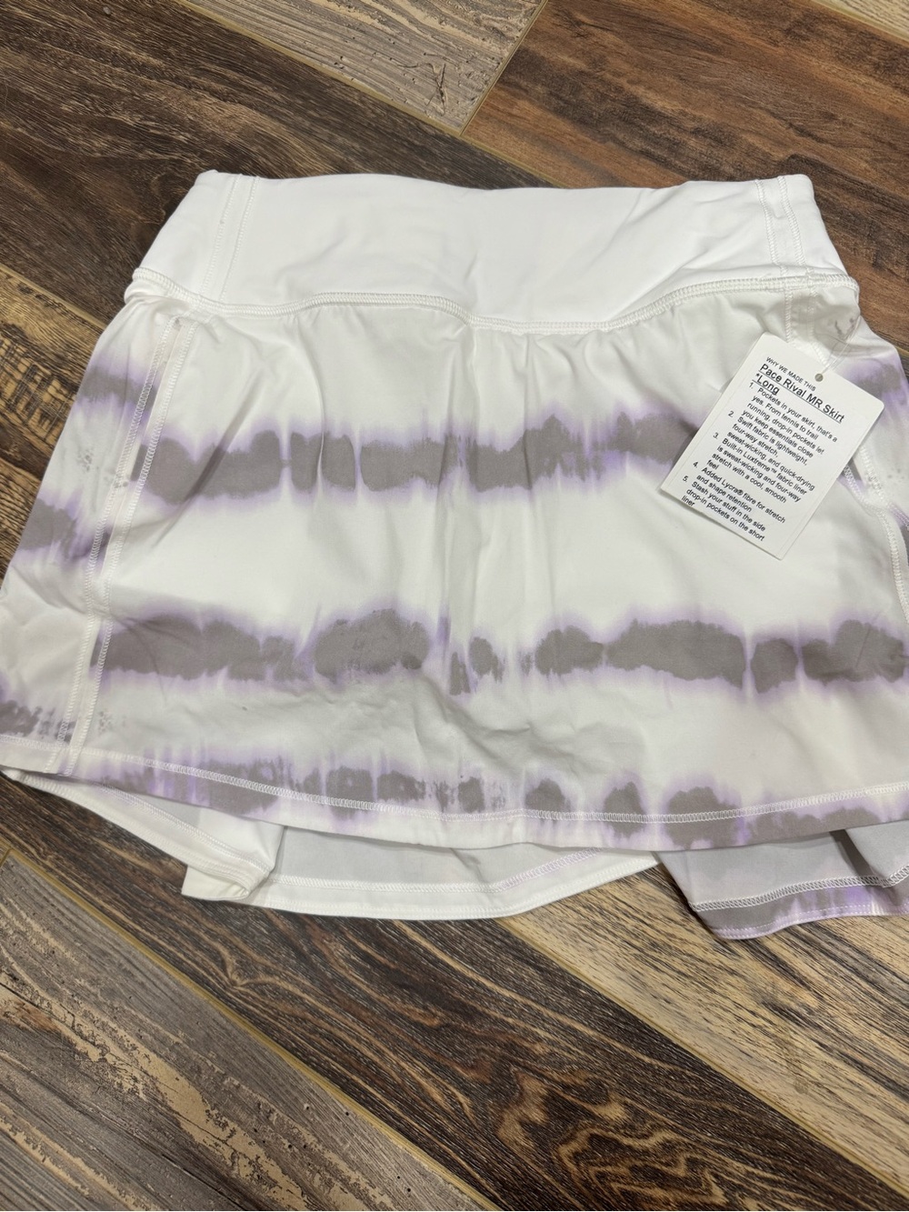 Women’s White Lululemon Pace Rival MR Skirt Long